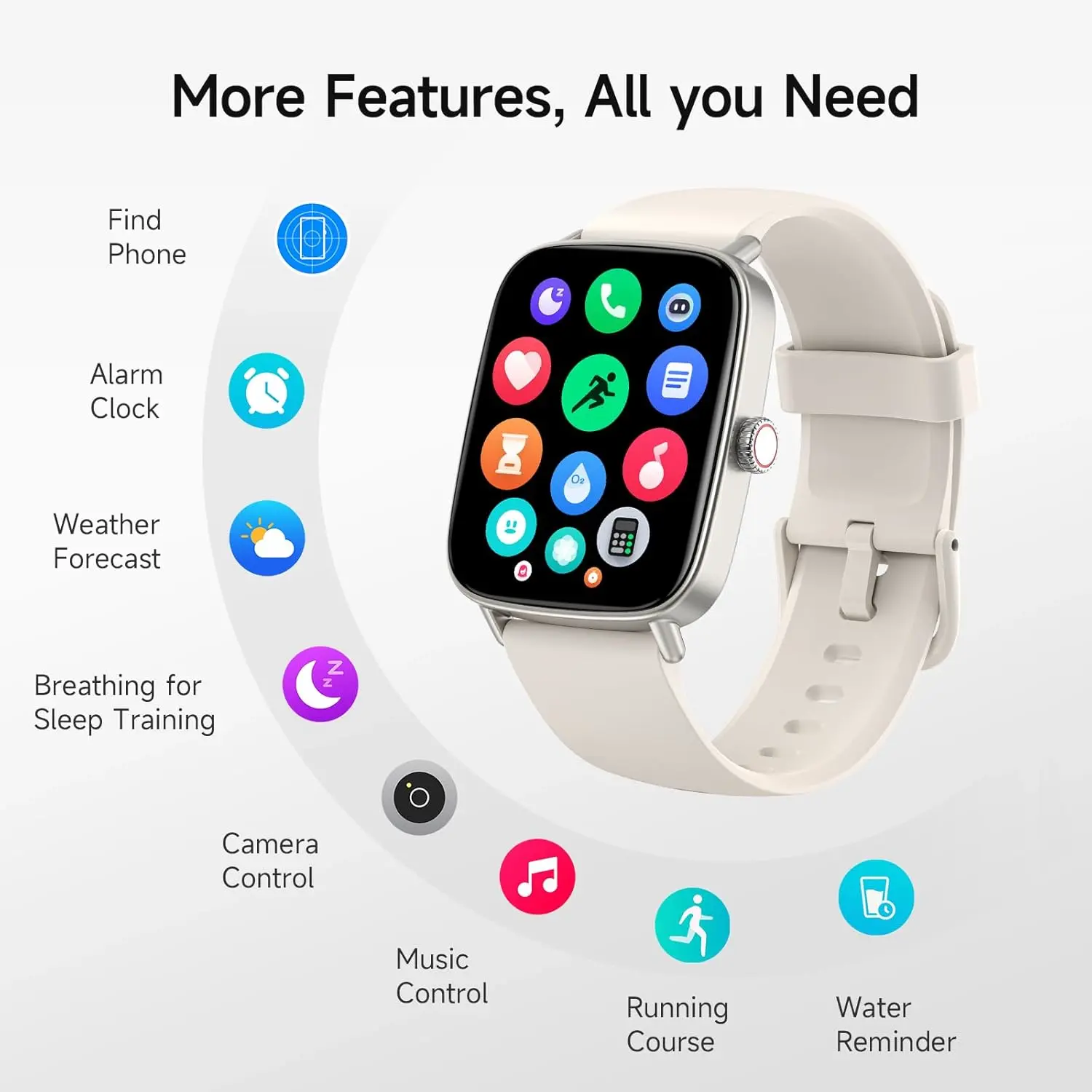 Ceas smart compatibil iPhone și Android, imagine 6