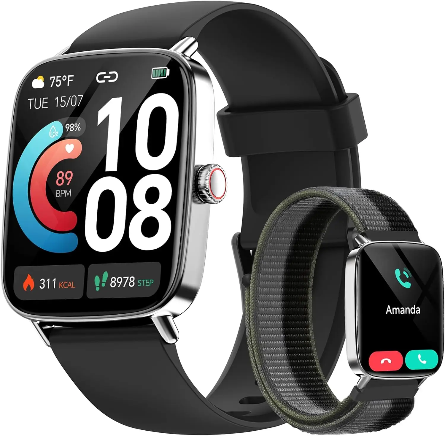 Ceas smart pentru monitorizare ritm cardiac și SpO2, imagine 3